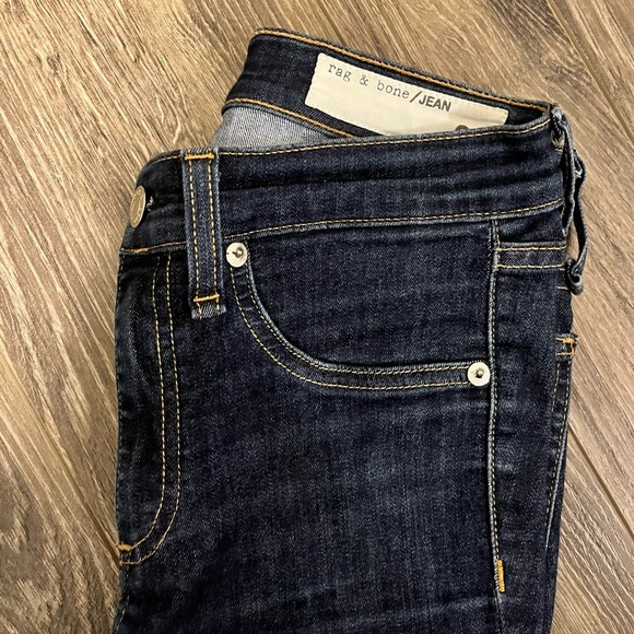 Rag & Bone Dark  Wash Skinny Jeans - Picture 3 of 6